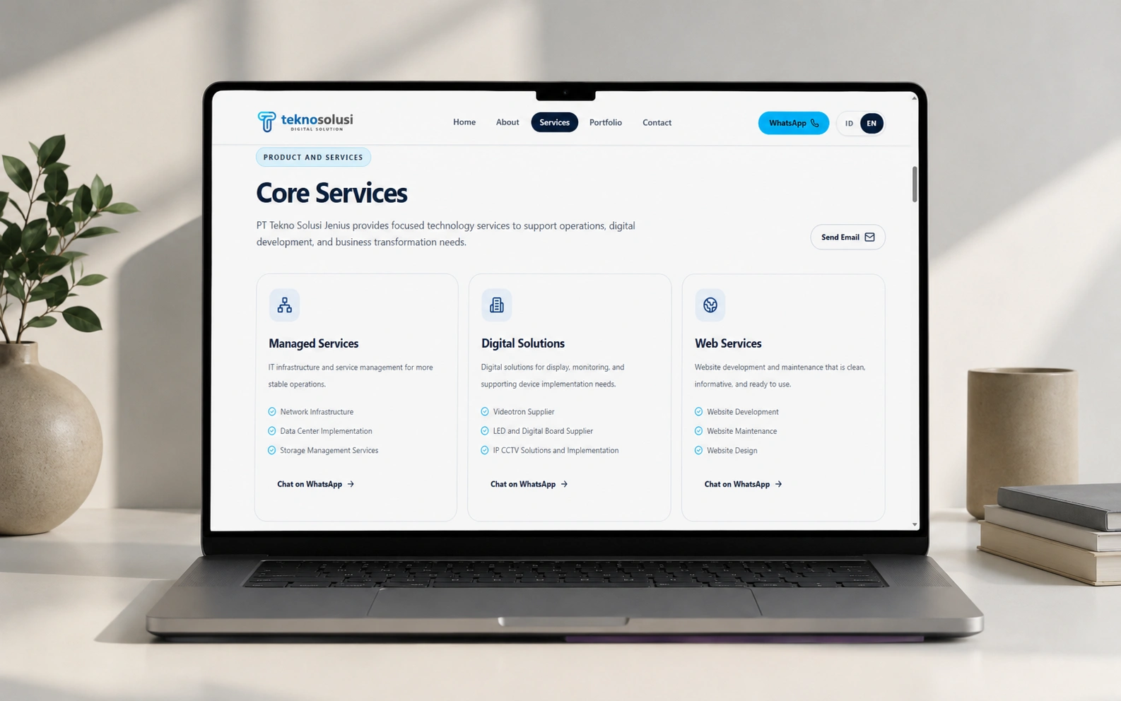 TSJ Company Profile mockup 1