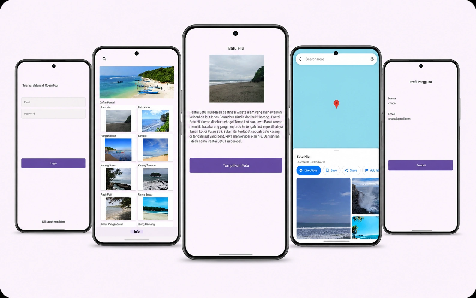 MyPariwisata Android project preview
